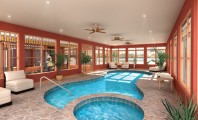 House Plans with Pools and Outdoor Kitchens for Rear Home Idea: Extravagant Indoor House Plans With Pools Spacious Room DEsign Finished With Indoor Swimming Pool Design In Unique Design With Stone Material