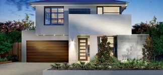 House Plans with Pools and Outdoor Kitchens for Rear Home Idea: Luxurious Front Yard Design Of Modern House Plans With Pools Located In Bristol With Natural Green View Of Front Area