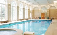 House Plans with Pools and Outdoor Kitchens for Rear Home Idea: Royal Atmopshere Idea Equipped With House Plans With Pools Indoor Area With Luxurious Pool Loungers Design Idea In Rectagular Design