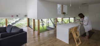 Modern Japanese Architecture Home Gives Inspiring Design Idea: Captivating Kawate Residence Home Design Interior In Kitchen Space With Minimalist Furniture And Contemporary Decoration For Home Inspiration