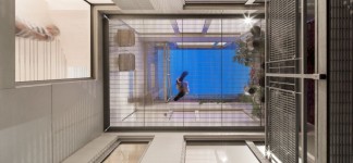 Wonderful Contemporary Home Idea with Amazing Color Choice: Vivacious Interior Design With Modern Decoration Used Industrial Door Design In Minimalist Touch For Home Inspiration To Your House